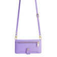 Klopové pouzdro pro Oppo Reno 11F 5G, Wallet Zipper Pocket, fialové