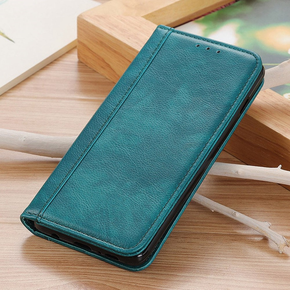 Flipové pouzdro pro OnePlus 11 5G, Split Leather, zelené