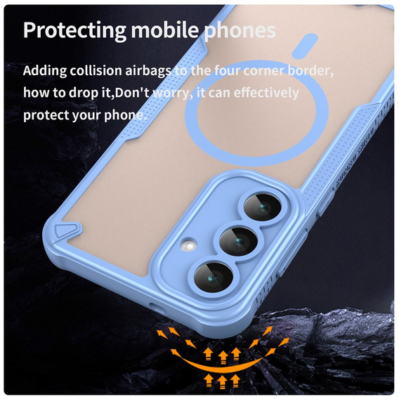 Pancéřové pouzdro pro Samsung Galaxy S25 FE, pro MagSafe, matně černé