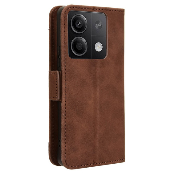 Klopové pouzdro pro Xiaomi Redmi Note 13 5G, Card Slot, hnědé