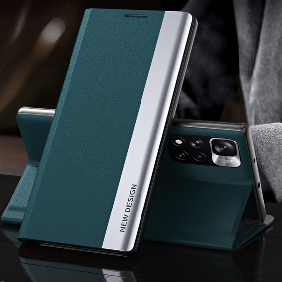 Klopové pouzdro pro Xiaomi Poco M4 Pro 5G / Redmi Note 11S 5G, Side Magnetic, červené