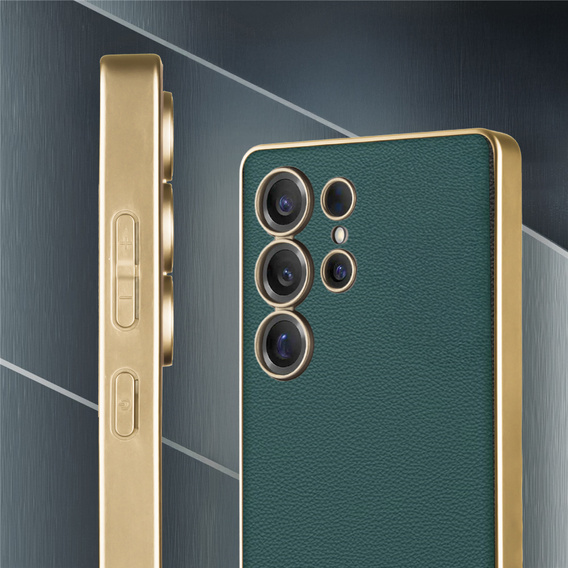 Pouzdro pro Samsung Galaxy S25 Ultra, GKK Leather, zelené