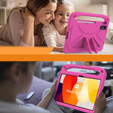 Dětské pouzdro pro Xiaomi Redmi Pad SE 11", dětské pouzdro s rukojetí, růžové