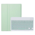 Pouzdro + klávesnice iPad 10.9 2022 10 Gen, Pen Slot, světle zelené