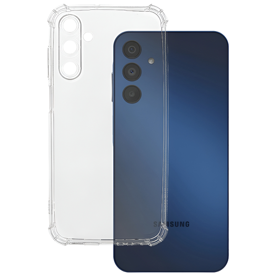 Pouzdro pro Samsung Galaxy A54 5G, Anti-Shock, průhledné + sklo 9H