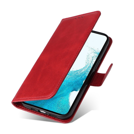 Klopové pouzdro pro Samsung Galaxy A34 5G, Leather Wallet, červené