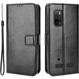 Klopové pouzdro pro Ulefone Armor X10 / X10 Pro, Crazy Horse Wallet, černé