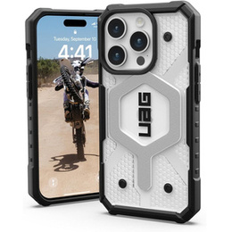 Pouzdro Urban Armor Gear pro iPhone 15 Pro, Pathfinder MagSafe, transparentní / černé