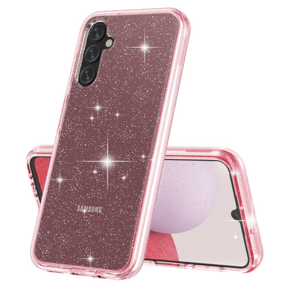 Pouzdro pro Samsung Galaxy A14 4G/5G, Glittery Powder, růžové