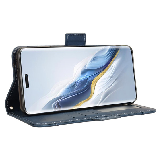 Klopové pouzdro pro Honor Magic 6 Pro 5G, Card Slot, námořnicky modré