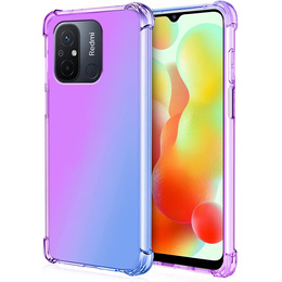 Pouzdro pro Xiaomi Redmi 12C, Gradient Dropproof, Fialová / modrá