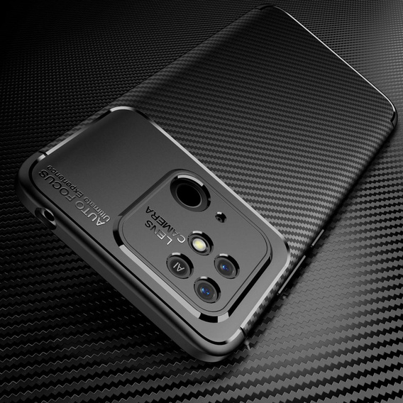 Pouzdro pro Xiaomi Redmi 10C, Carbon Gel, černé