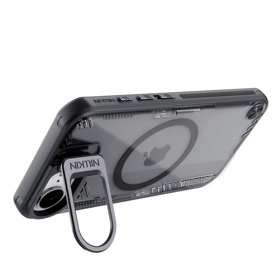 Pouzdro pro iPhone 16e, pancéřované Nillkin, Icelade Prop, pro Magsafe, černé