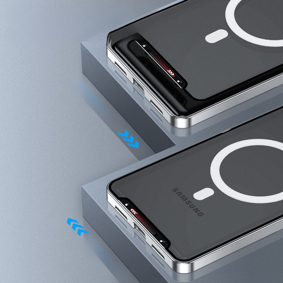 Ochranné pouzdro na fotoaparát pro Samsung Galaxy Note 10+ Plus, CamShield MagSafe, průhledná / stříbrná