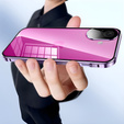 Pouzdro pro iPhone 16, Magnetic Dual Glass, fialové