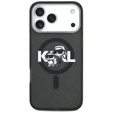 Pouzdro Karl Lagerfeld IML Glitter Karl & Choupette Sketch Logo MagSafe pro iPhone 17 Pro Max