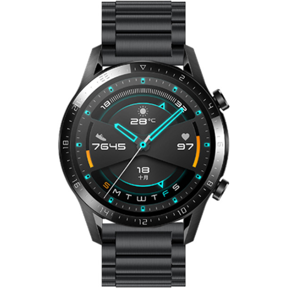 ŘEMÍNEK PRO HUAWEI WATCH 2 3 4 5 GT GT2 GT3 GT4 GT5 PRO GT2e 2e 46MM 48MM černý