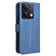 Klopové pouzdro pro Xiaomi Redmi Note 13 5G, Wallet Smart Magnet, modré