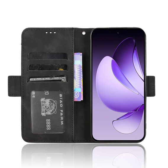 Klopové pouzdro pro Oppo Reno 13, Card Slot, černé