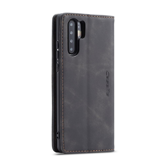 Pouzdro CASEME pro Huawei P30 Pro, Leather Wallet Case, černé