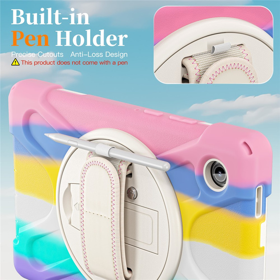 Pevné pouzdro s podstavcem a ramenním popruhem pro Samsung Galaxy Tab A11