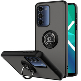 Pouzdro pro Motorola Moto G200 5G, Frosted Ring, modré