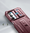 Pancéřové pouzdro pro Samsung Galaxy A16, Dexnor Full Body (Two Frames), červené