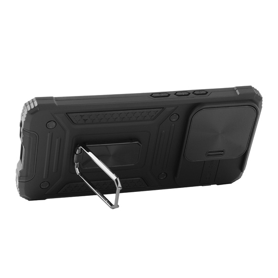 Pancéřové pouzdro pro Xiaomi Redmi Note 13 Pro 5G, CamShield Slide, černé + tvrzené sklo 9H