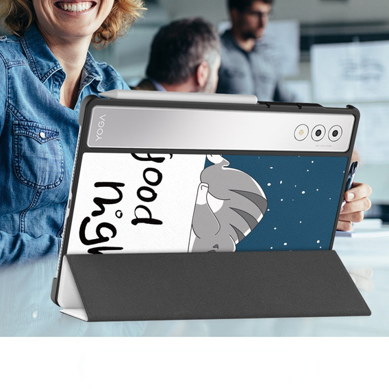 Pouzdro pro Lenovo Yoga Tab Plus, Smartcase, cat