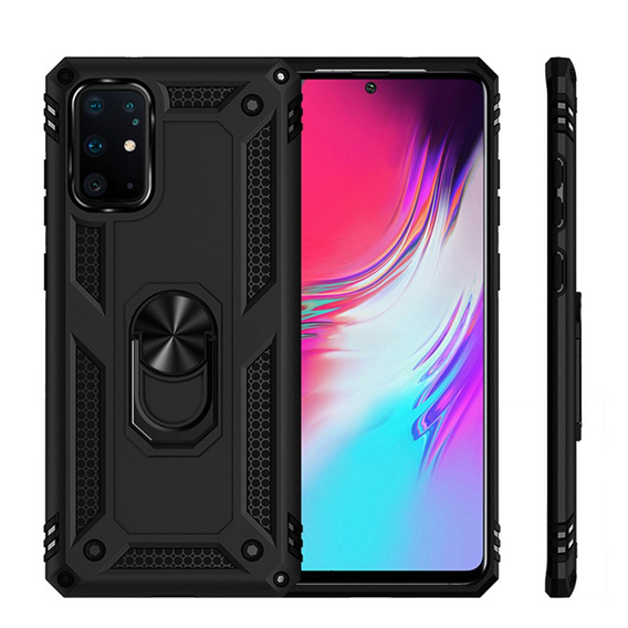 Pancéřové pouzdro pro Samsung Galaxy S10 Lite, Nox Case Ring, černé