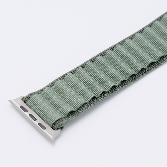 Nylonový řemínek pro Apple Watch 1/2/3/4/5/6/7/8/SE/ULTRA 42/44/45/49 mm, zelený