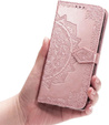 Klopové pouzdro pro Samsung Galaxy M55 5G, Mandala, růžové
