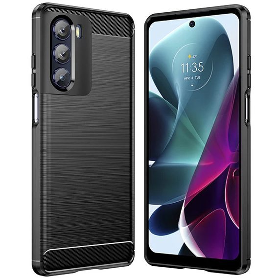 Pouzdro pro Motorola Moto G200 5G, Carbon, černé