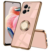 Pouzdro pro Xiaomi Redmi Note 12 4G, Electro Ring, růžové rose gold