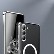 Ochranné pouzdro na fotoaparát pro Samsung Galaxy S23 Plus, CamShield MagSafe, průhledná / stříbrná
