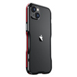 Pouzdro LUPHIE pro iPhone 14, Armor Bumper, černá / červená