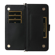Flipové pouzdro pro Xiaomi Redmi A5, Crossbody Leather Wallet, černé