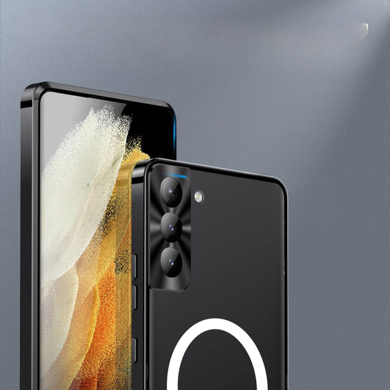 Ochranné pouzdro na fotoaparát pro Samsung Galaxy S21 FE 5G, CamShield MagSafe, transparentní / černé