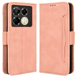 Klopové pouzdro pro Infinix Note 40 Pro, Card Slot, růžové
