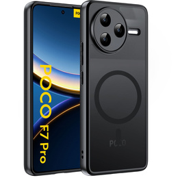 Pouzdro pro Xiaomi Poco F7 Pro, pro MagSafe, ERBORD Matt Case, černý