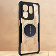 Pouzdro pro Infinix Hot 50i 4G, s magnetickou fólií, transparentní / černé