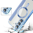 Klopové pouzdro pro Samsung Galaxy A56, RFID Wallet MagSafe CamShield, modré