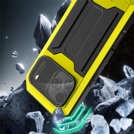 Pevné pouzdro R-JUST s krytem displeje a stojánkem pro iPhone 17 Pro