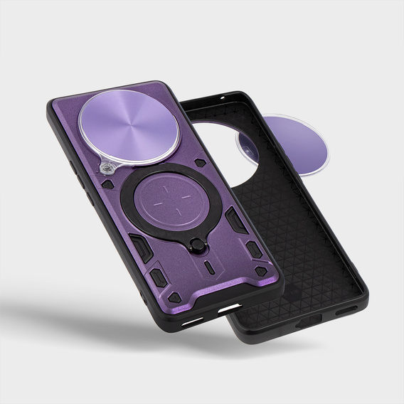 Pancéřové pouzdro pro Honor Magic 6 Lite 5G, CamShield Slide, fialové