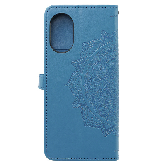 Klopové pouzdro pro Oppo A58 4G, Mandala, modré