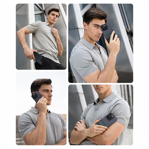 Pouzdro BENKS Kevlar Magnetic Armor Pro Aurora 600D BC66 pro MagSafe pro iPhone 16 Pro Max