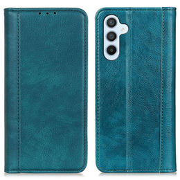 Pouzdro pro Samsung Galaxy A55 5G, Wallet Litchi Leather, zelené
