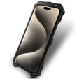 Pancéřové pouzdro pro iPhone 15 Pro, Aluminum Alloy, černé