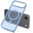 Matné pouzdro pro iPhone Air, pro MagSafe, průsvitně modré