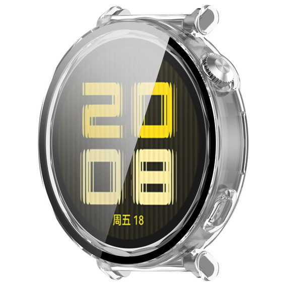Pouzdro 2v1 + tvrzené sklo pro Huawei Watch GT 5 Pro 42mm, průhledné